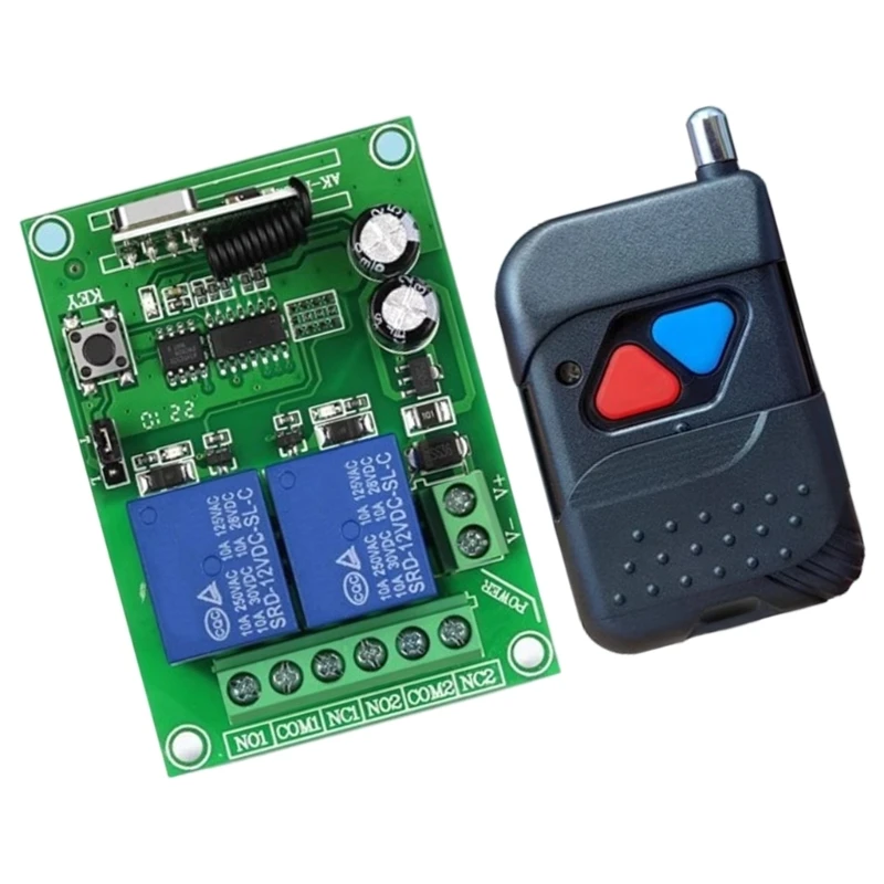 무선 원격 제어 스위치 12V 모터 라이트 게이트용 수신기 보드 중계