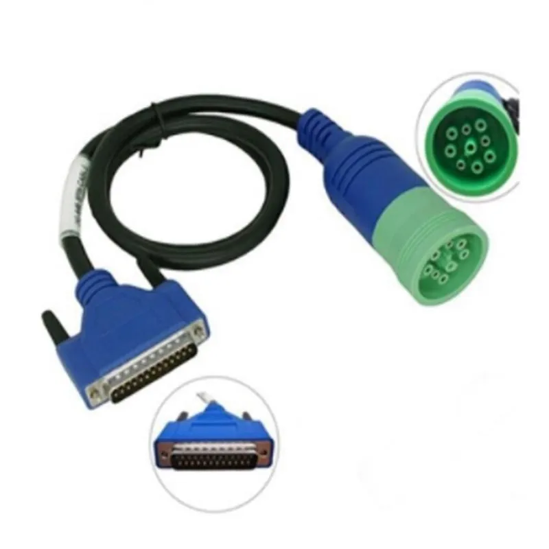 A58X-Heavy Duty Truck Diagnostic Tool 9PIN Connector For CNH EST DPA5 V8.6 K-LINE Cable For Engine Systems