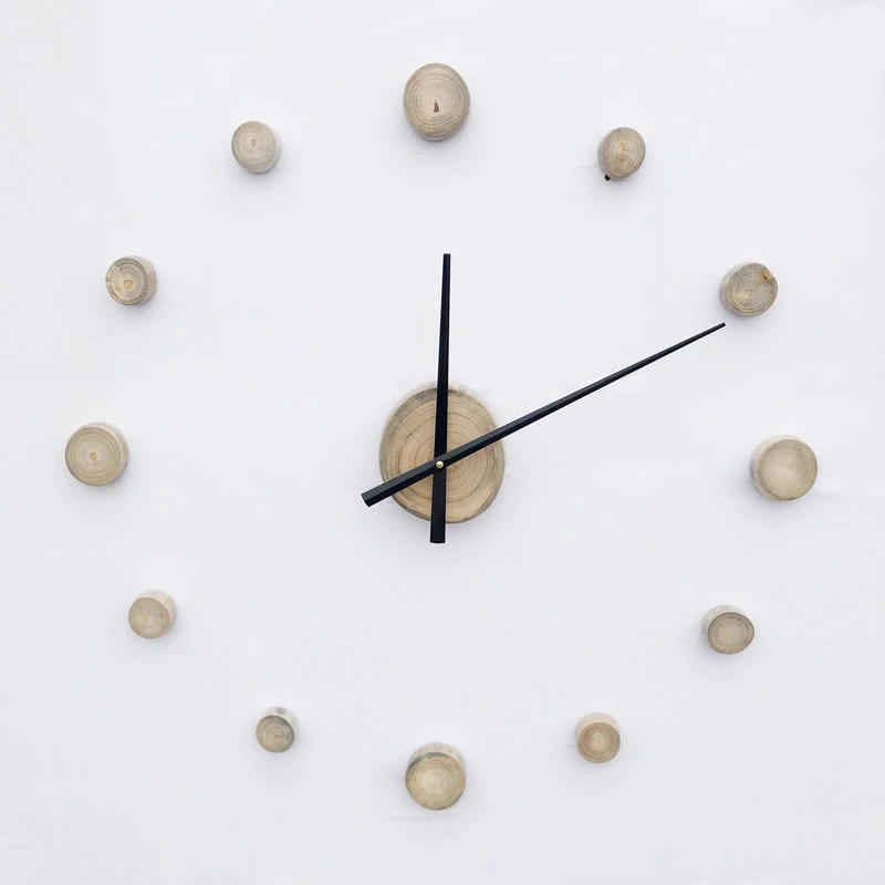 

Wood Wall Clock Creative DIY Design Decor Clocks Modern Silent Living Room Wall Clock Interior Elegant Ornament Design Clocks