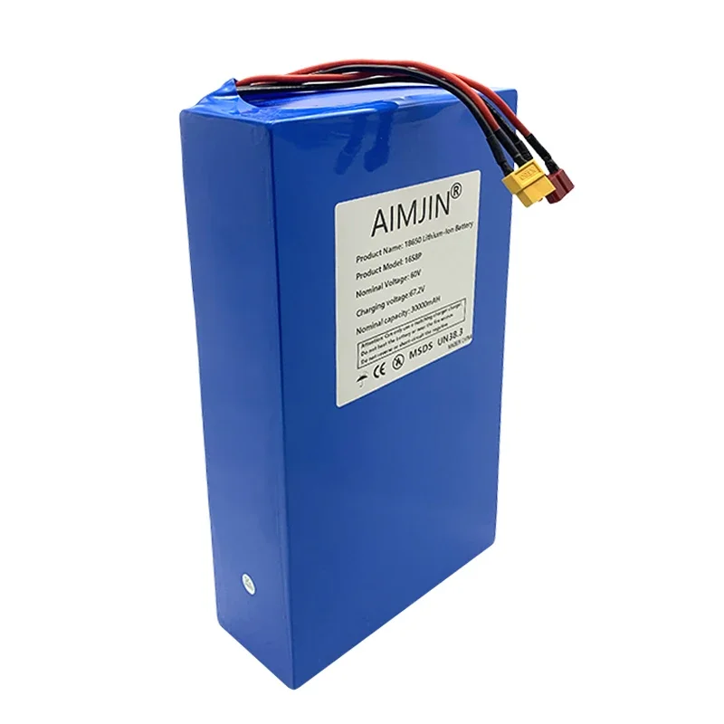 60V 30Ah battery  16S8P 3000W 67.2V lithium battery with built-in BMS high-power lithium-ion battery pack