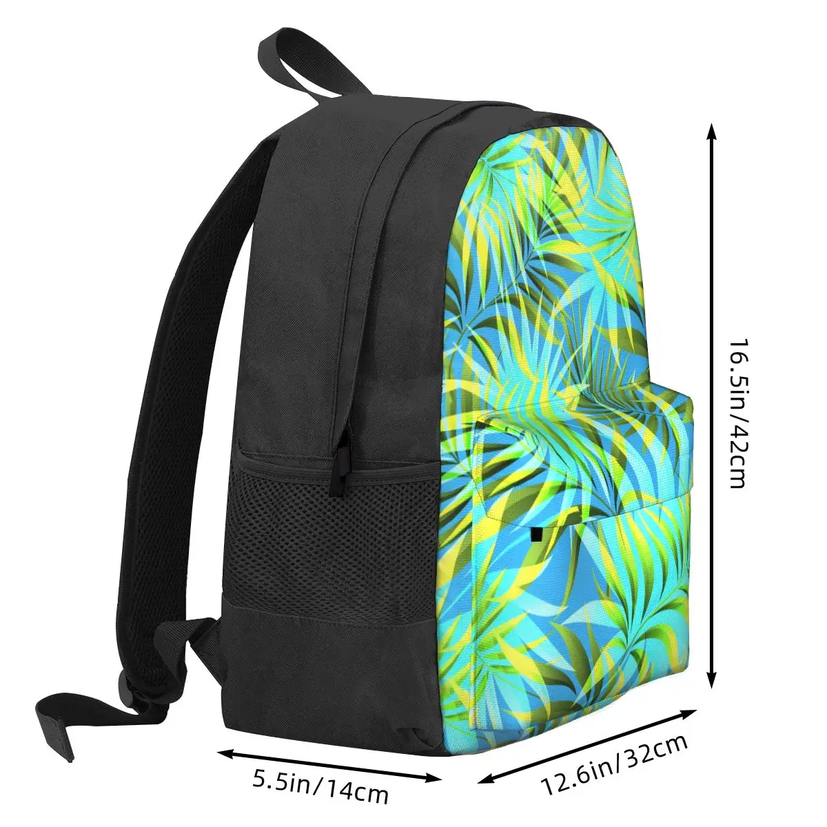 Tropical Palm Leaf Backpack Jungle Print Outdoor Backpacks Youth Fun School Bags High Quality Big Rucksack