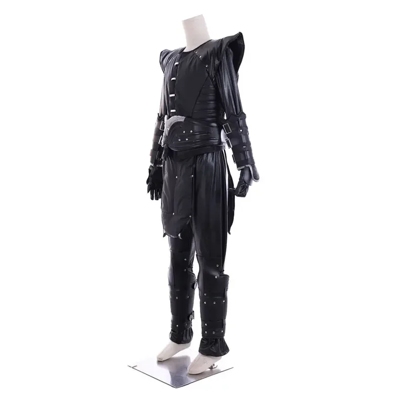 Game combat Ninja Noob Saibot cosplay costume black fighter uniform men combat Halloween Carnival Party full suit