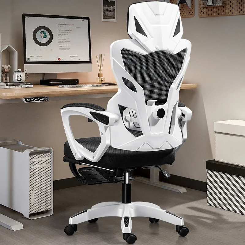 

Elevable Desk Chair With Foot Footrest Chaise Gaming De Bureau Height Adjustable Cadeira Sillas Home Office Furniture Luxury