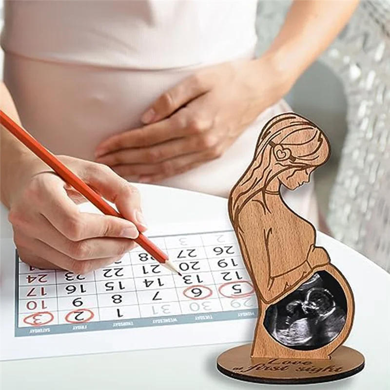 2 ชิ้นหญิงตั้งครรภ์ Sonogram กรอบรูปแม่ To Be ของขวัญสําหรับ 1St Time Mom ตกแต่ง