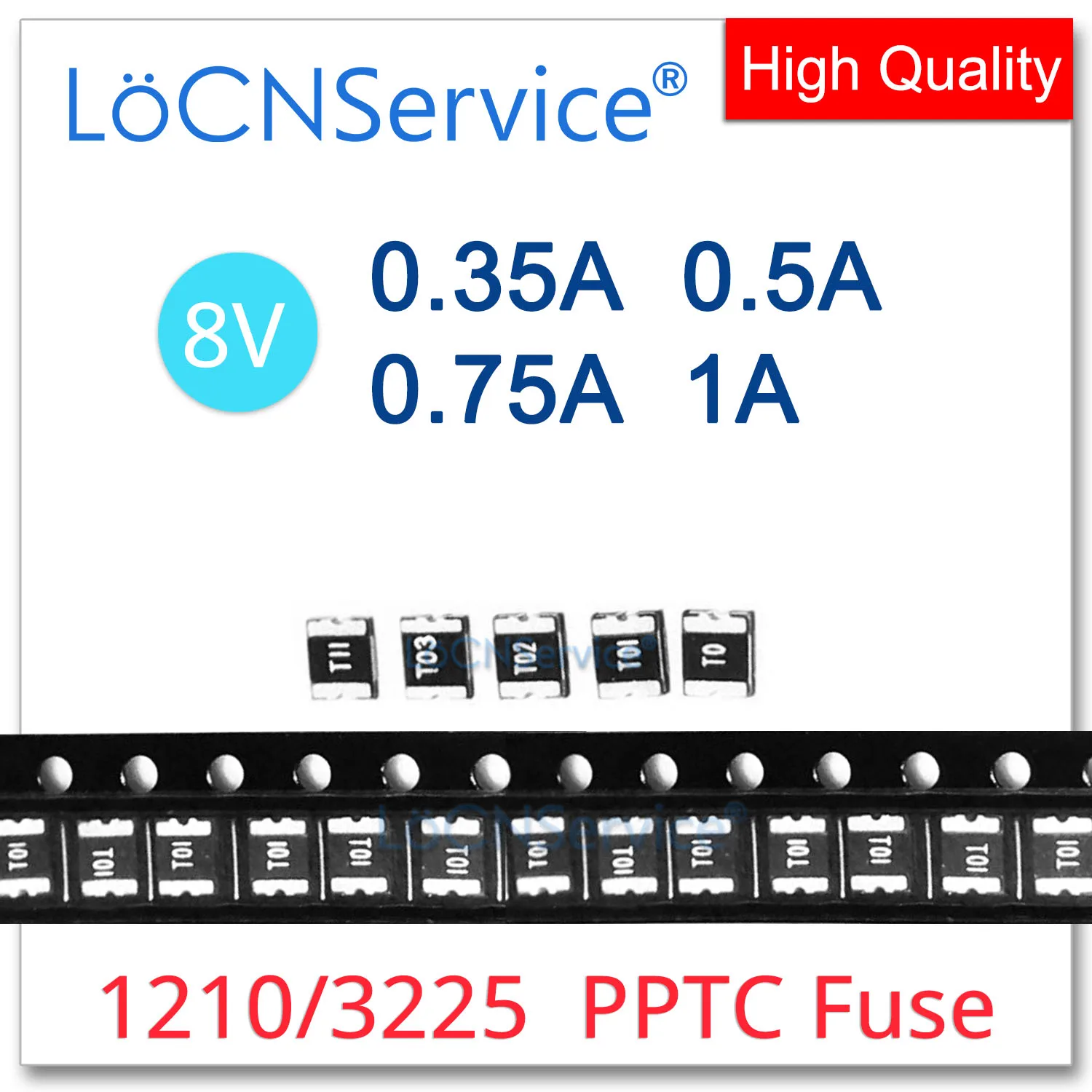 

1000PCS 1210 SMD Fuse 8V 0.35A 0.5A 0.75A 1A 350mA 500mA 750mA 1000mA PPTC PolySwitch Self-Recovery Resettable Fuse High quality