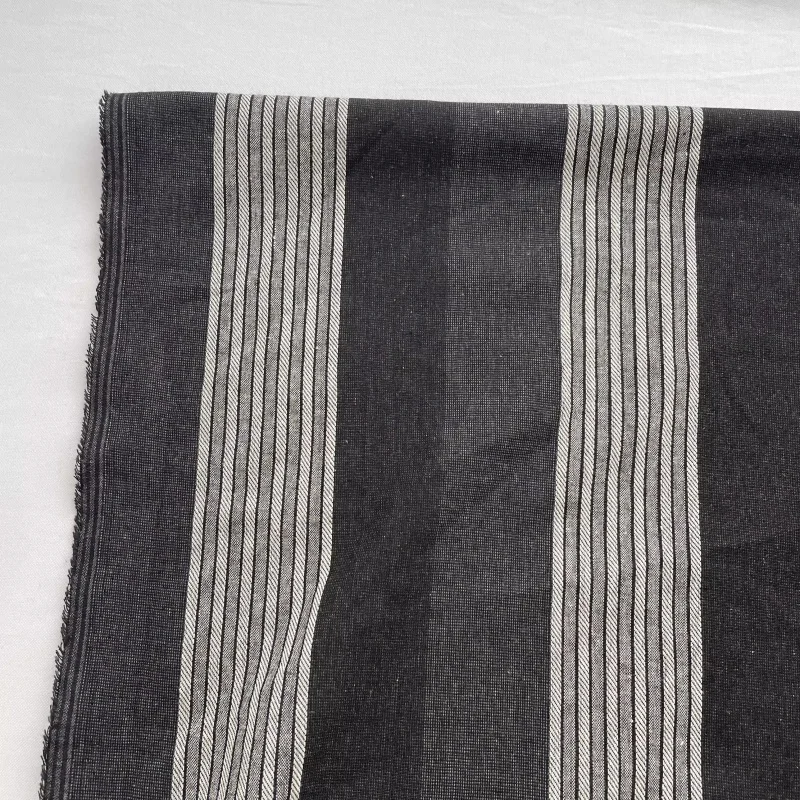 

retro woven striped cotton fabric for handmade diy shirt vest clothing fabric