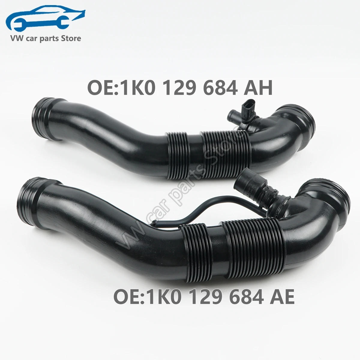 1K0129684AE 1K0129684AH Engine Air Intake Hose Air Filter Pipe Tube Fit For VW Caddy III Golf Mk5 Variant Jetta 1K0 129 684 AE