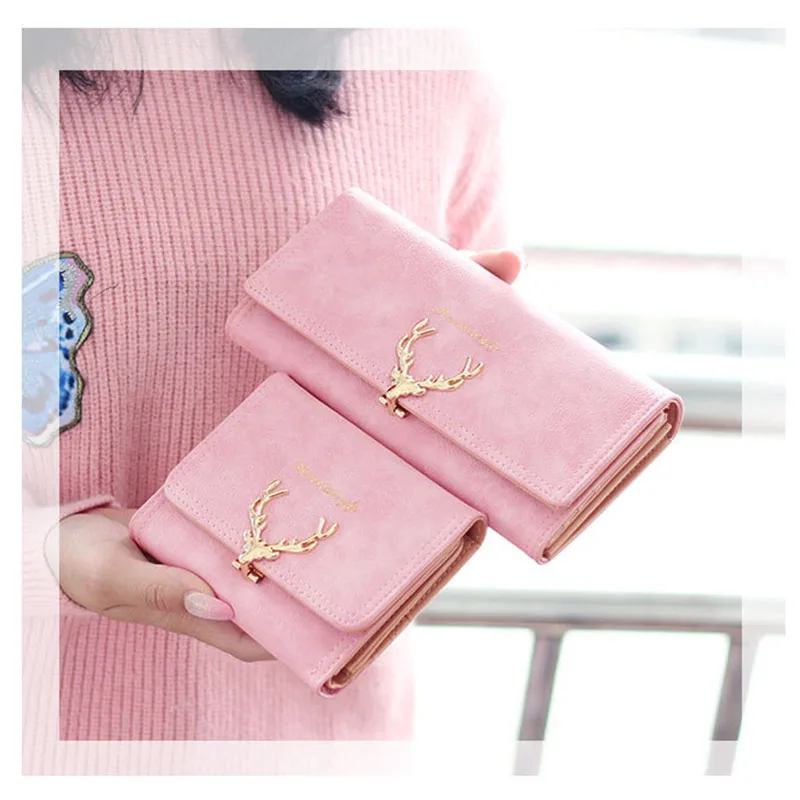 

Women's Fashion Clutch Portefeuille Wallet New Large Capacity Purse Long Short Coin Pocket PU Leather Ladies Designer Wallets