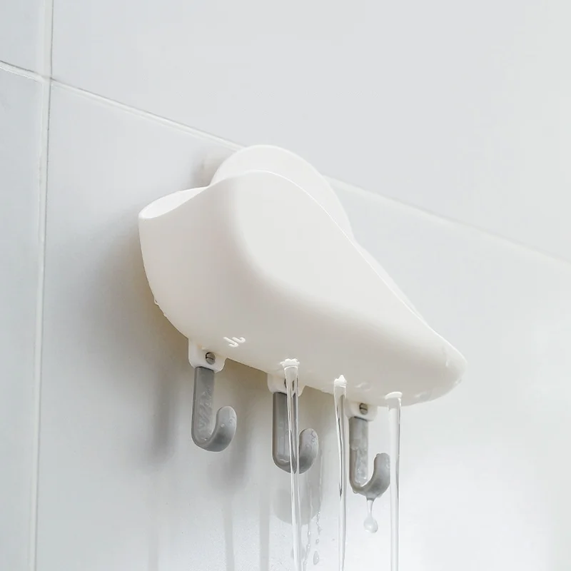 Perforation-free Cloud Hook for Kitchen, Bathroom Hanger, Kitchen Shelf, Sticky Hook Organizer, Storage Rack