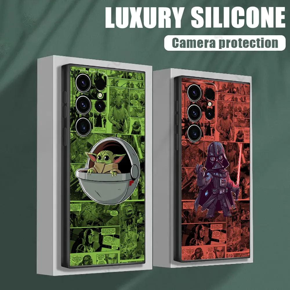 

S-Stars-Wars Yodas Kyloren Comic Phone Case for Samsung Galaxy S26 S25 Ultra S24 S23 Ultra S22 Plus S21 5G S20 S21 FE S26 Funda