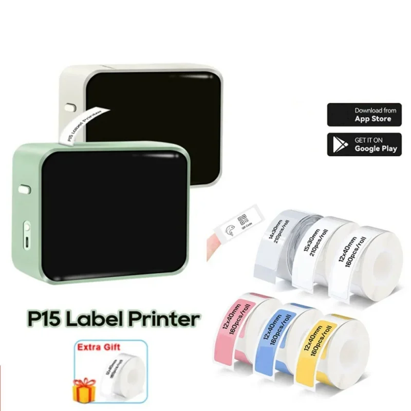 

Lenovo Marklife P15 Мини Портативный Термопринтер без чернил Самоклеящаяся этикетка Принтер Этикетировочная машина Этикетировочная машина