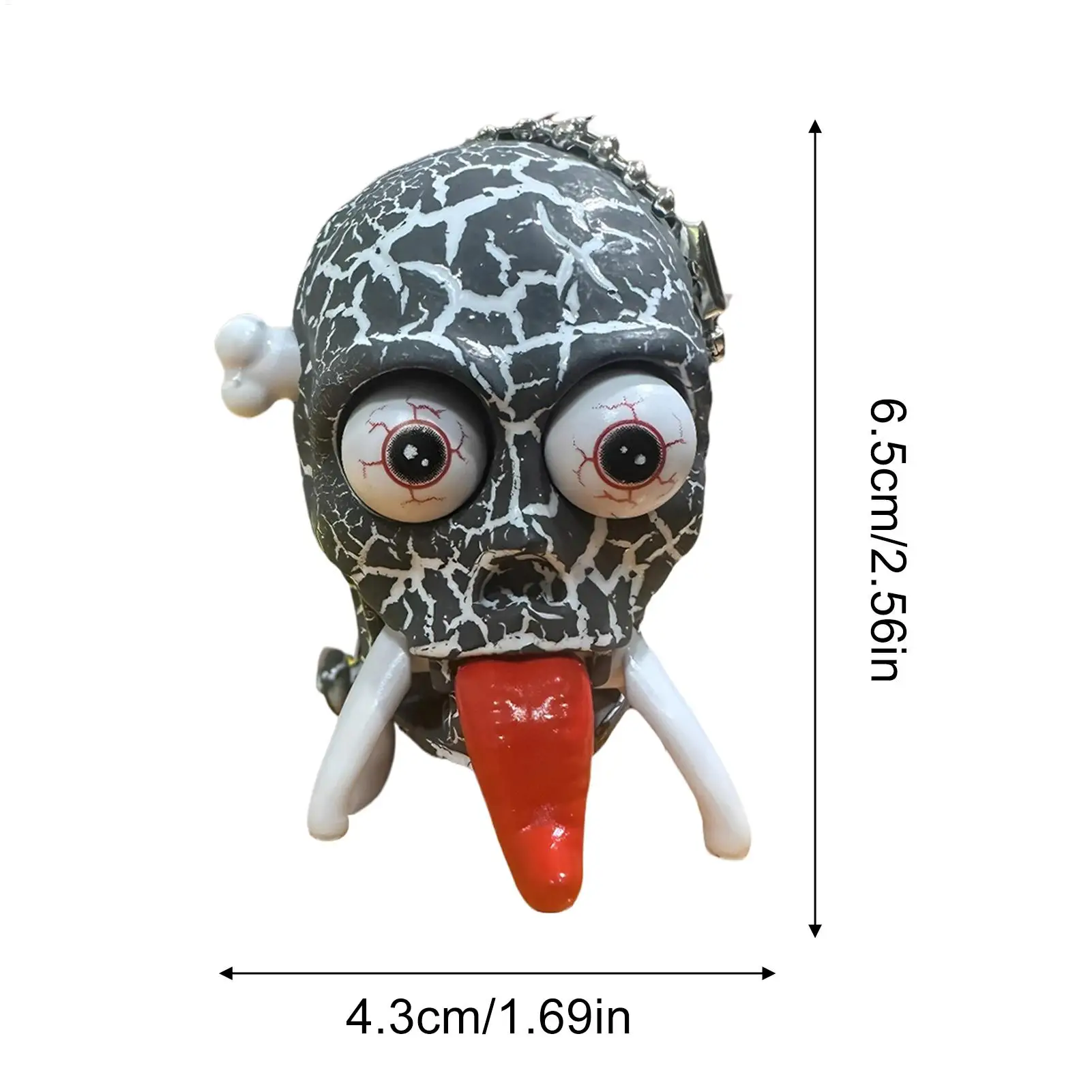 Opwindbare skeletten Prank Toy Clockwork Skull Walking Model Stress Relief Prank Model Hanger Benodigdheden voor verjaardagsfeestje gunst