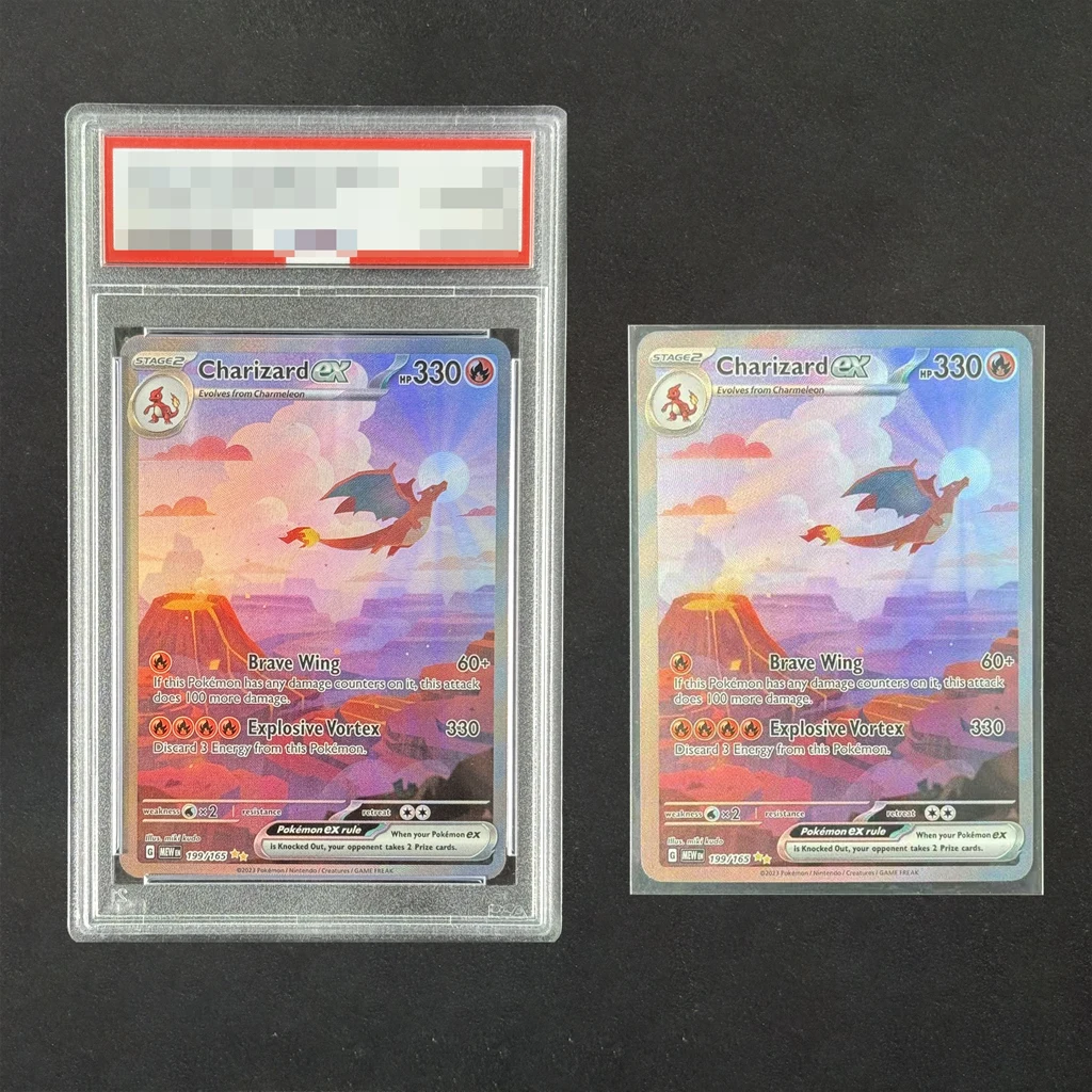 لتقوم بها بنفسك 2023 بوكيمون ميو-EN 151 # 199 بطاقة Charizard Ex Graded، رسم خاص، بطاقات جمع تصنيف Gem Mt النادرة
