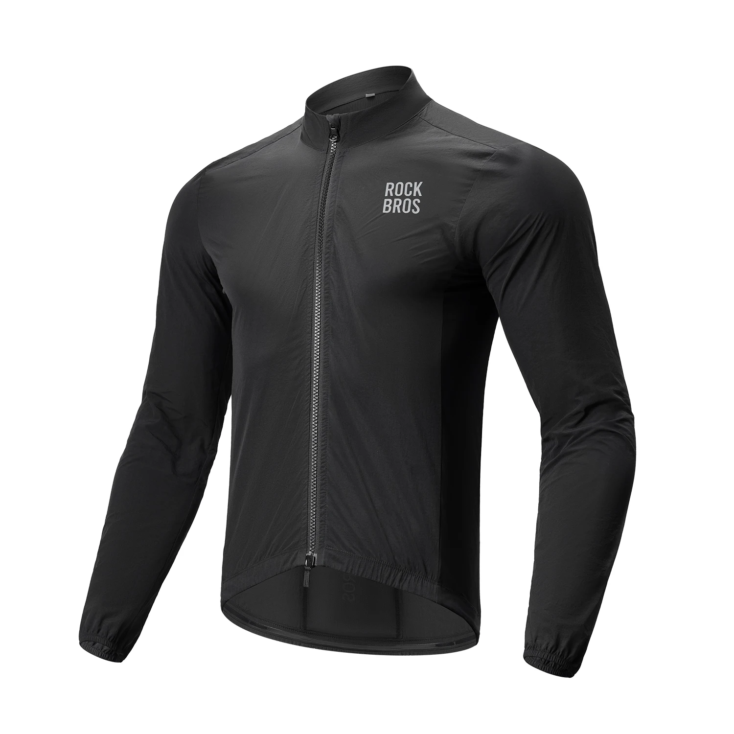 ROCKBROS Fahrradjacke, leichte winddichte Kleidung, langärmelige Fahrrad-Windjacke, reflektierende, atmungsaktive Jacke, EUR-Größe