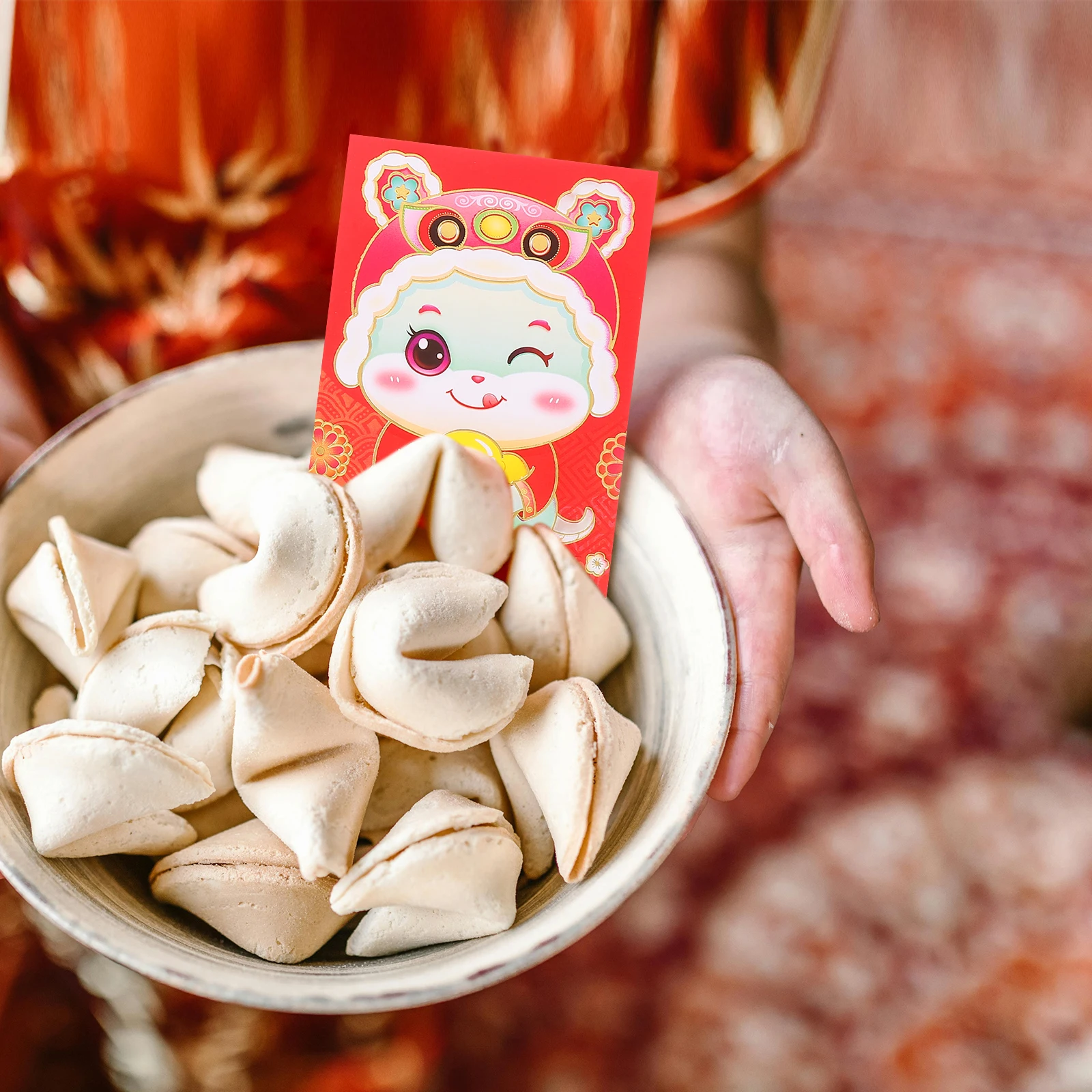 

60pcs Chinese New Year Red Envelope Bag Set Festive Lai See Money Holders Wedding Baby Shower Birthday Party for Cash