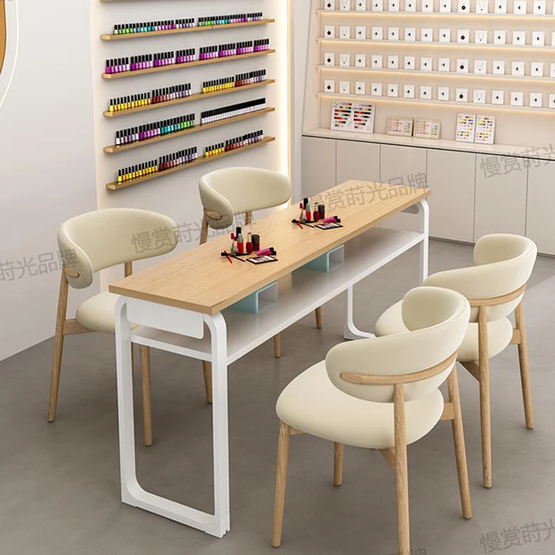 컴팩트 수납 네일 테이블 전문가용 의자 북유럽 스타일 네일 테이블 뷰티 테이블 스킨케어 테이블 독특한 가구