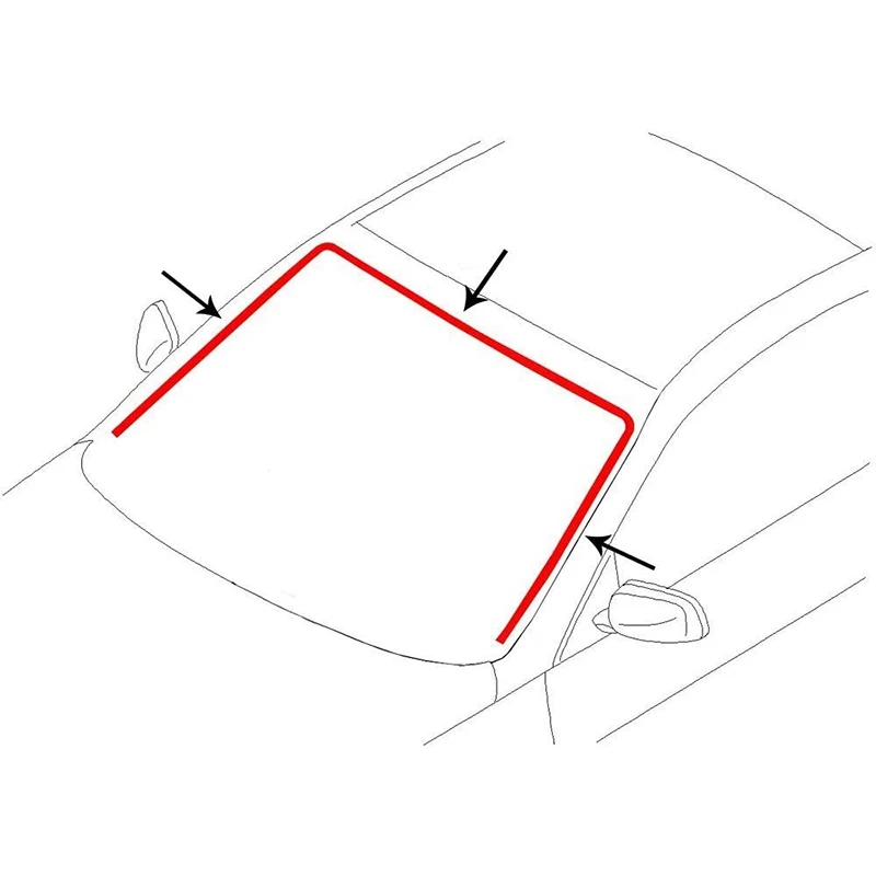 Front Upper Windshield Moulding Trim Seal For -BMW E46 3 Series 325I 330I 328I 1998-2006 51318196162