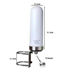 4G,5G,LTE omnidirectional antenna,698-6000MHz ultra wideband,10dBi high gain,outdoor cable pole mobile phone signal amplifier