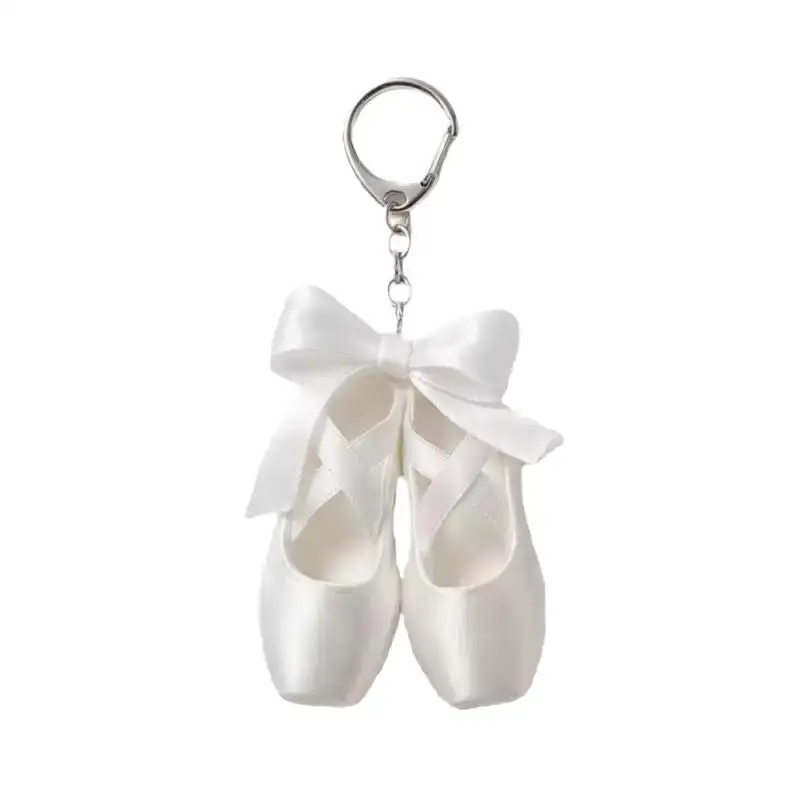 1 Stück niedlicher Taschenanhänger im Tanz-Design, modischer Ballettschuh-Schleifen-Schlüsselanhänger, hängendes Ornament, Schlüsselring-Anhänger, Geschenk für Tänzerinnen. – Detail 7