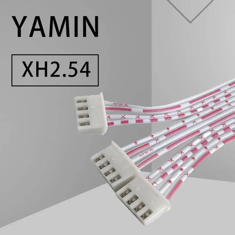 10pcs XH2.54 Red White Cable Two Head Connector Wire Terminal Electric Wiring 2P/3P/4P/5P/6P 10cm/20cm/30cm
