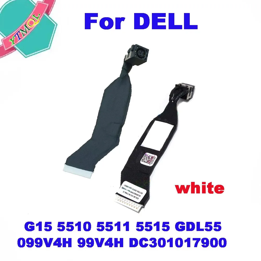 1Pcs Portatil Dc Power Jack Cabo Conector Para For Dell G15 5510 5511 5515 GDL550KXV2J/0396D9 099V4H 99V4H DC3010179001