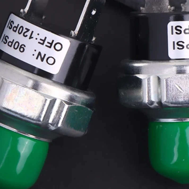 

Реле давления воздушного компрессора 70-100/90-120PSI 1/4 "NPT 12 В/24 В для контроллера переключателя давления воздушного насоса с звуковым сигналом поезда, замена