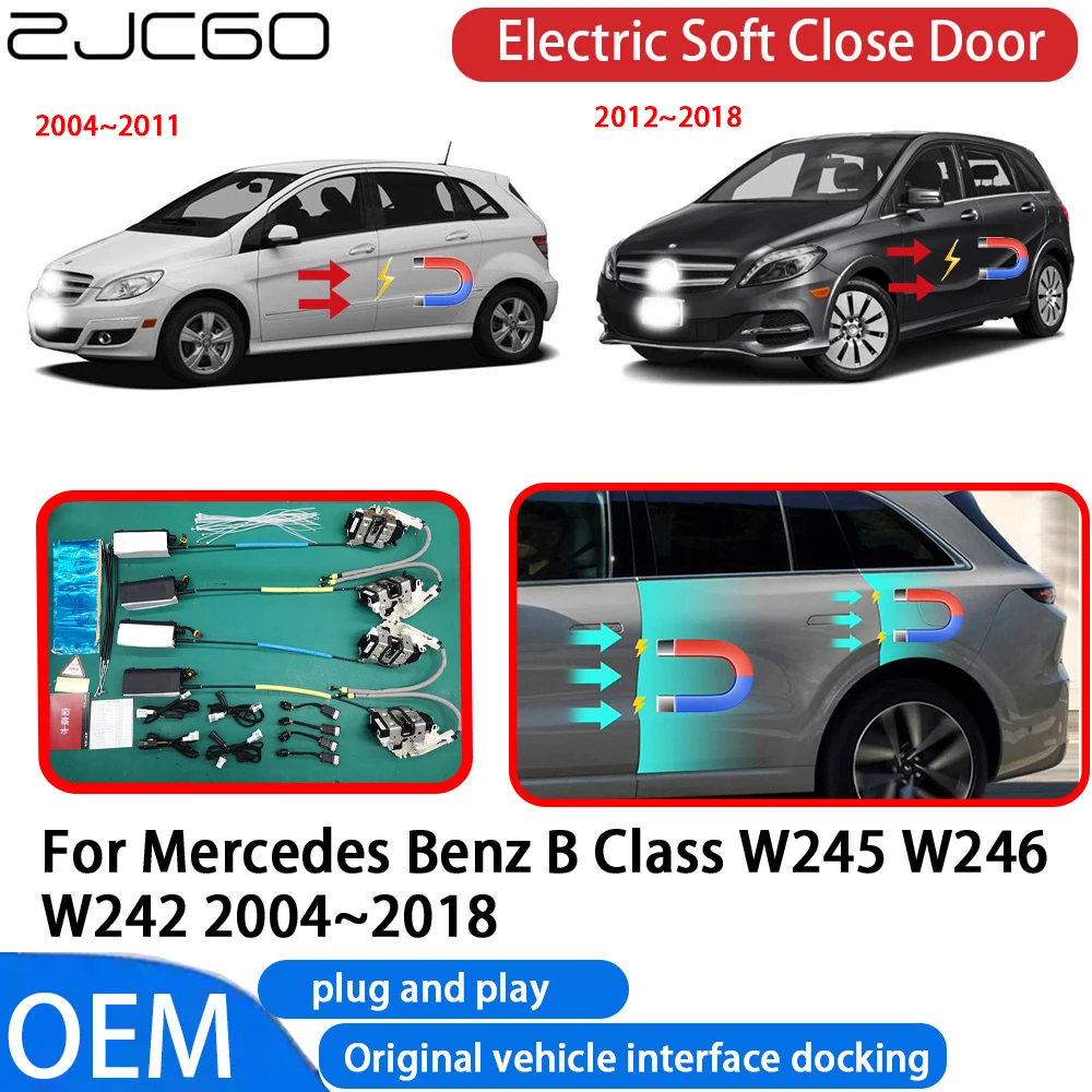 

ZJCGO for Mercedes Benz B Class W245 W246 W242 2004-2018 Car Automatic Electric Soft Close Door Closer System OEM Plug and Play