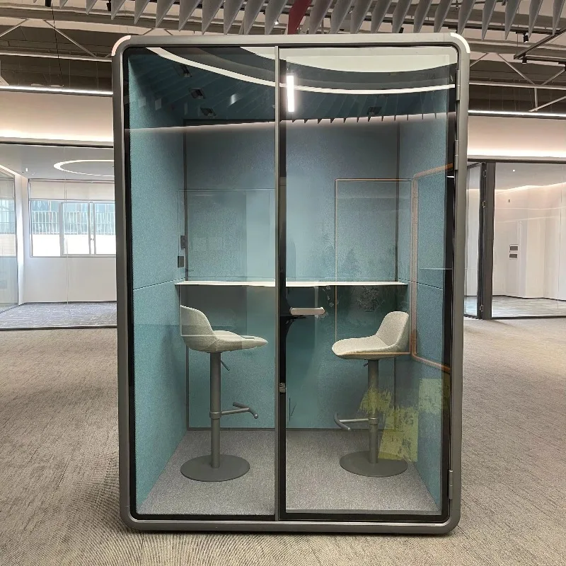 Office Phone Booth Soundproof Cabin Vocal Phone Booths Voice Audio Recording Booth Workspace Pod Office Meeting Room