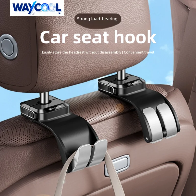 

2/1 PCS Car Seat Headrest Hooks Auto Rear Seat Organizer Hanger for Car Handbag Clothes Coats Grocery Bags Car Accessories
