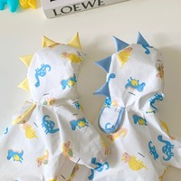 Pet Raincoats Dogs Outdoor Waterproof Clothing Cute Dinosaur Clothes Puppy Role-playing Dinosaur Small Dog Raincoats Clothes