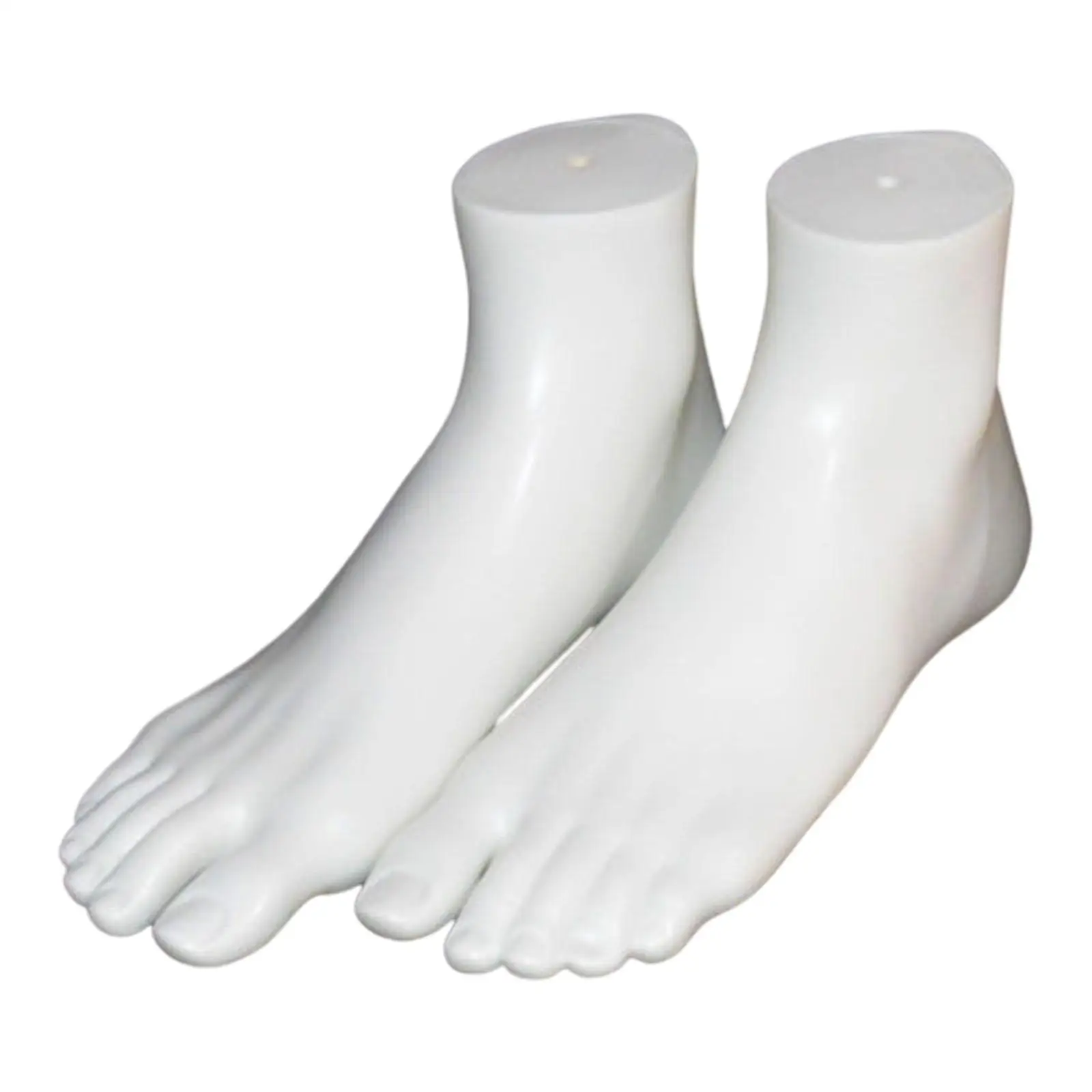 PVC Mannequin Feet Female Foot Socks Display Props Ankle Bracelet Foot for Short Stocking Sandal Toe Rings Store Countertop