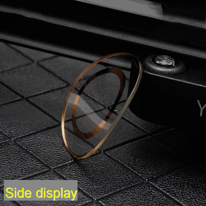 Oval Double bridge Mineral Glass For Swarovski  5158548 5200339 5230943 5296319 5158517 rose gold silver black edge mirror glass