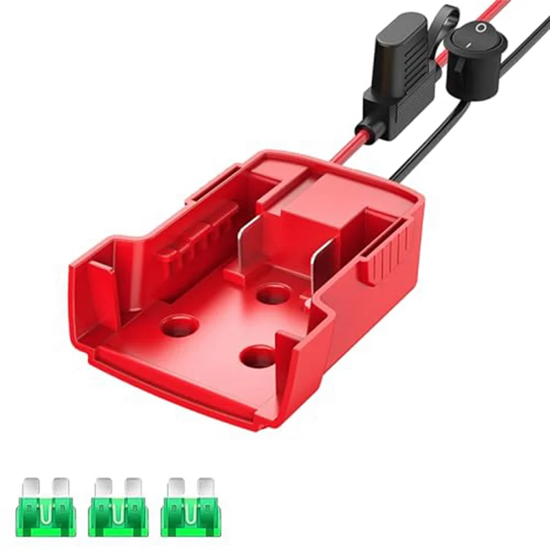 

-X07A 2 Packs Power Wheels Adapter For M18 Battery Adapter Power Wheels Battery Converter Kit With Fuse Durable Easy I