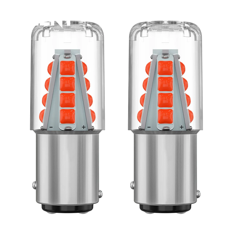 

2Pcs 1000LM P21W 1156 BA15S LED Bulb BAY15D P21-5W 1157 for Skoda Superb Octavia 2 FL LED Daytime Running Light DRL Lamp