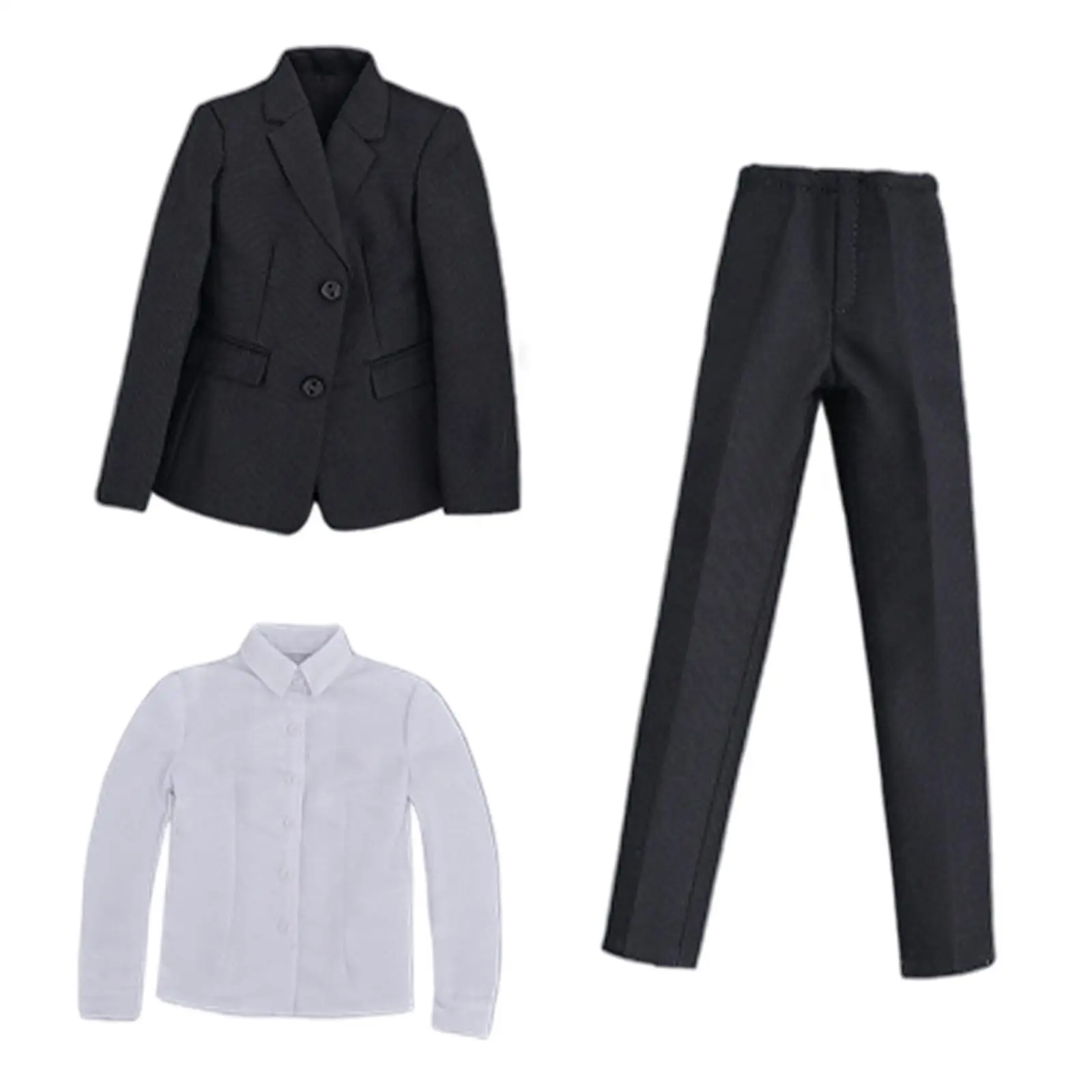 Abito completo per bambole con corpo per vestiti femminili in scala 1/6 per action figure da 12 pollici