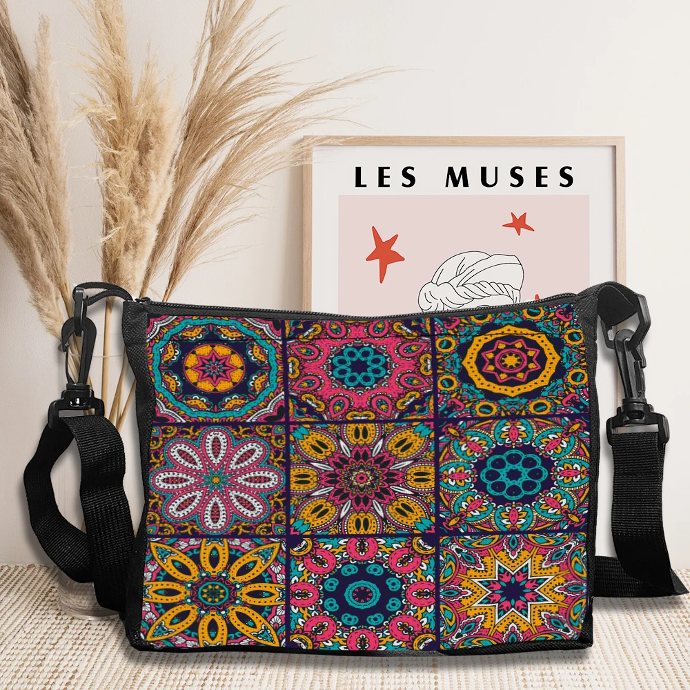 

Colorful-paisley-tile Stylish Retro Large-capacity Textured Shoulder Straps Adjustable For Women's Crossbody Bag 6.17