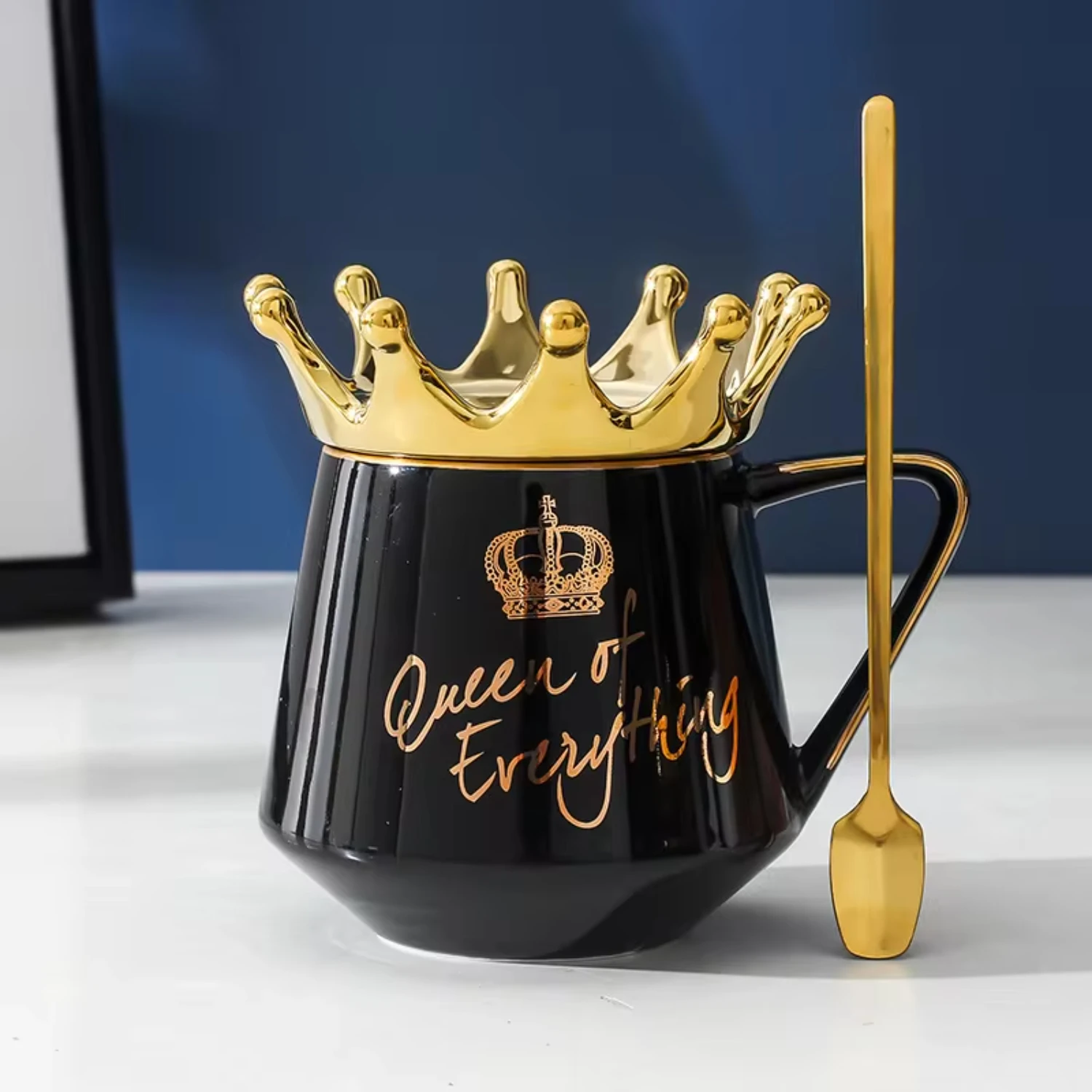 Creative Nordic Crown Mug Personalized Trendy Coffee Cup Office Student Ceramic Cups