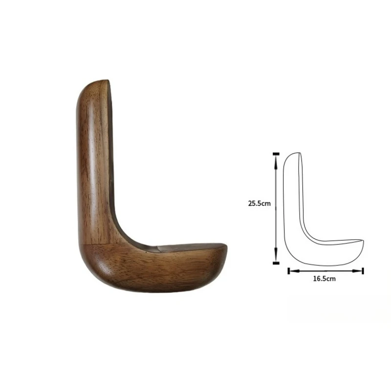 4pcs Furniture Solid Wood Legs, Sofa Legs, Cabinet Legs, Retro Style Home Decor, L-shaped Wood Grain Legs