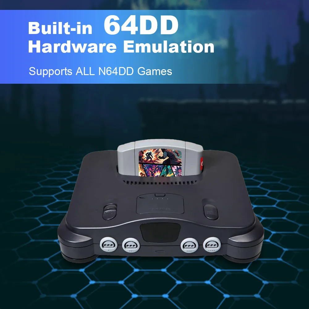 عربة ألعاب لوحدة تحكم نينتندو 64 N64 خرطوشة ألعاب مع بطاقة TF سعة 32 جيجابايت 5400 في 1 كاسيت ألعاب بدون تقييد منطقة
