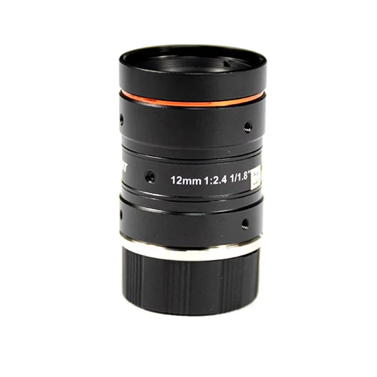 MVL-HF1224M-10MP Good Sale 1/1.8'' Low Distortion 12mm F2.4 10MP C-Mount Machine Vision Lens For Industrial Camera