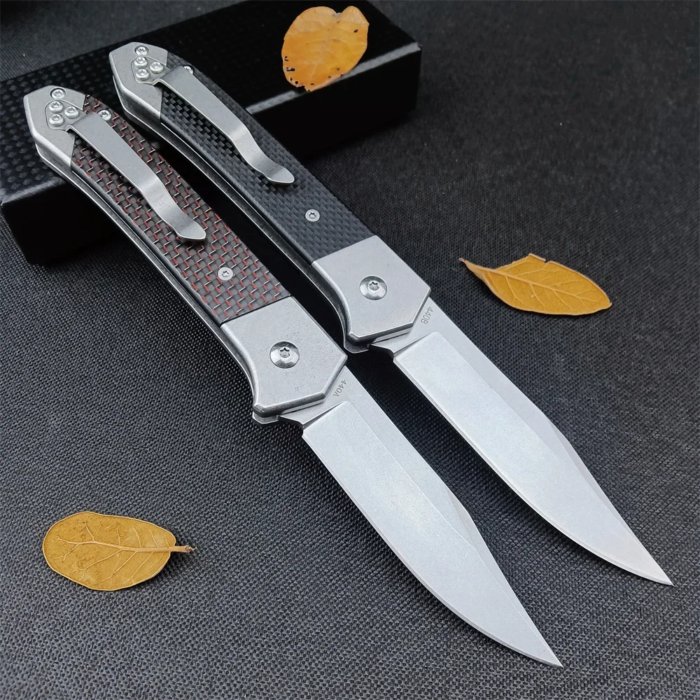 BOKER Magnum Rubico Folding Knife D2 Blade Carbon Fiber / G10 Handles Ourdoor Tactical EDC Tool Hunting Camping Knives