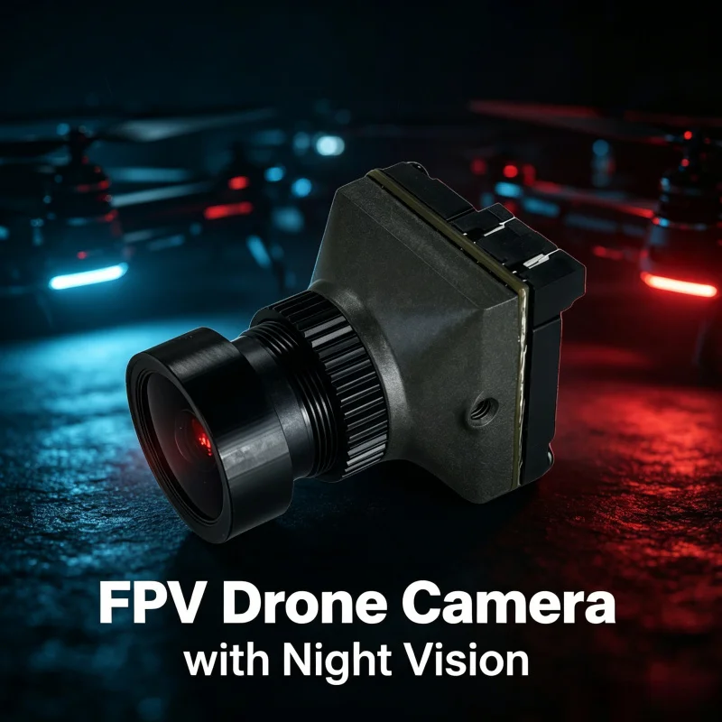 

In Stock Ratel PRO FPV Camera 1500TVL 16:9/4:3 NTSC/PAL FOV125° Blacklight Night Camera For FPV Drone FPV 2026New