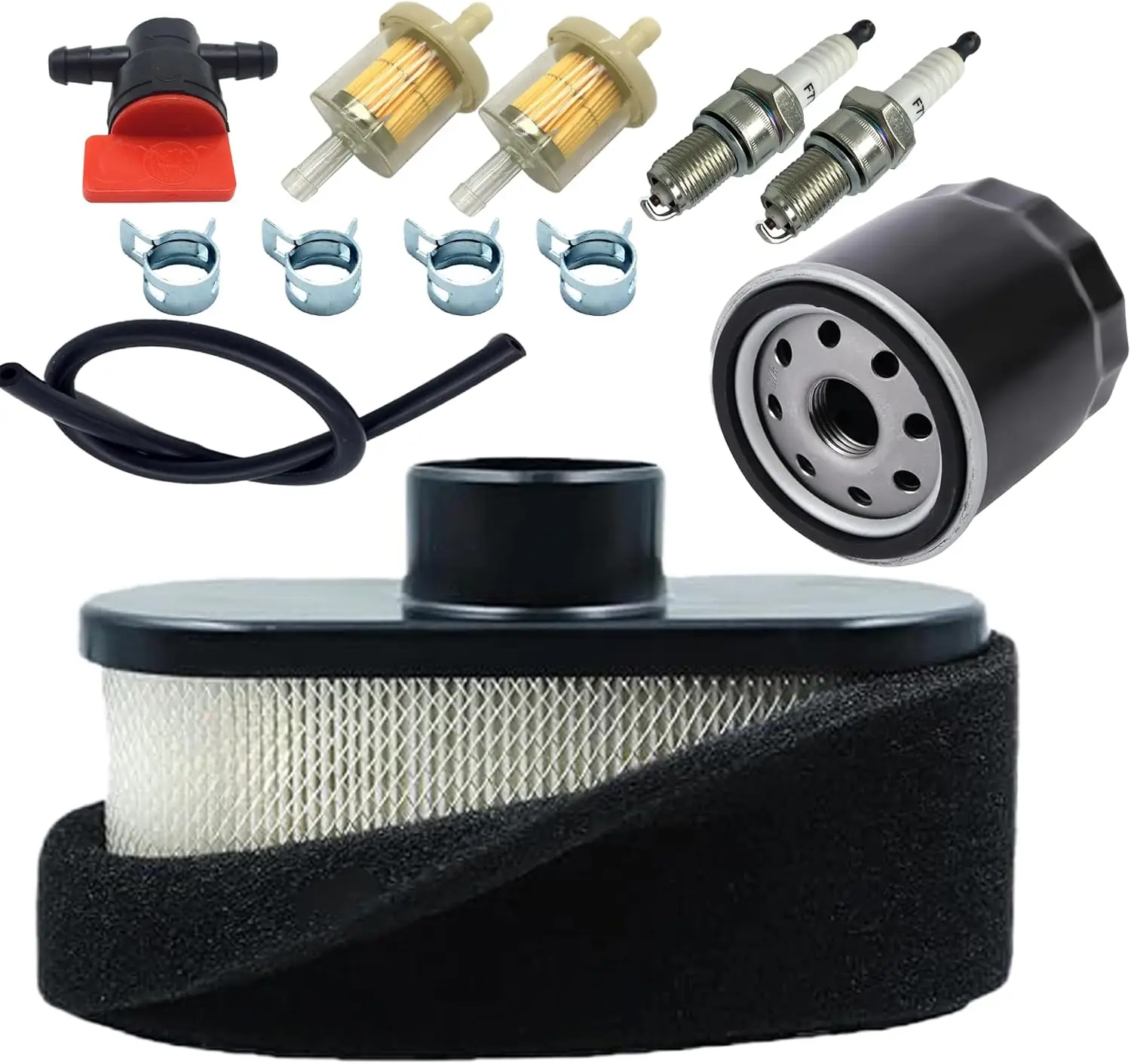 Air Filter Tune Up Kit Compatible with for Husqvarna Z254F Parts,Oil Filter for Kawasaki FR691V FS481V FS541V  FS730V 49065-7007