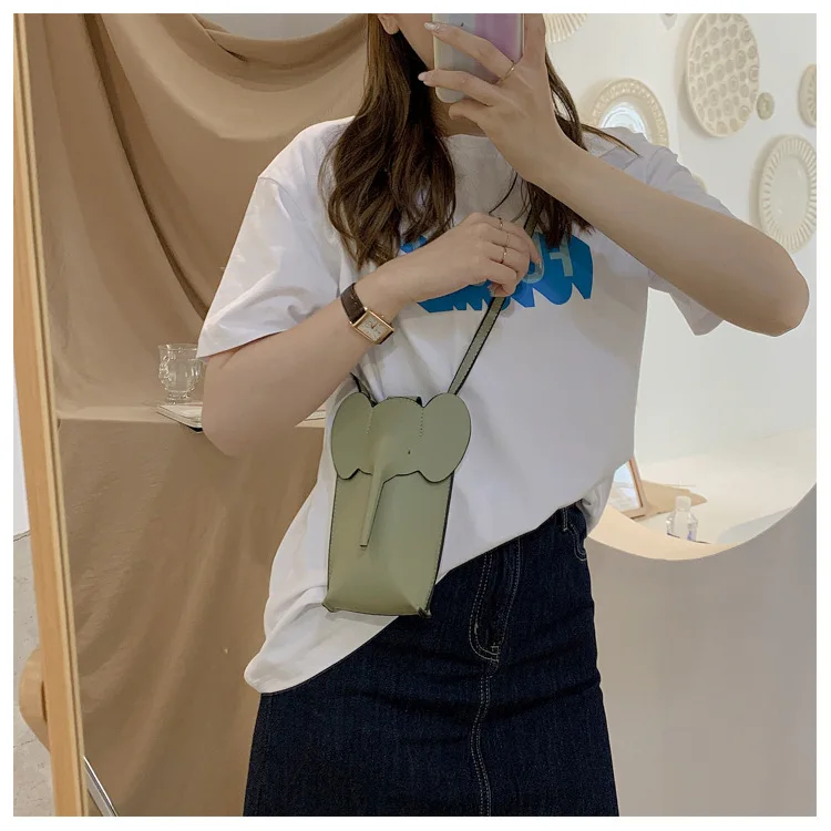 Funny Mini Women Crossbody Bag Creative Elephant Summer Cute Female Bag Cartoon Small Lady Shoulder Bag