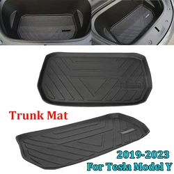 Trunk Mats for 2019-2023 Tesla Model Y TPE Trunk Cargo Tray Front Rear Trunk Frunk Storage Waterproof Protective Pad