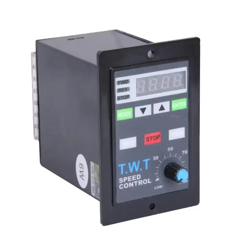 

220 Volt Regulator Ac Motor With Control Box Vfd Digital Speed Controller 1 To 50 Rpm