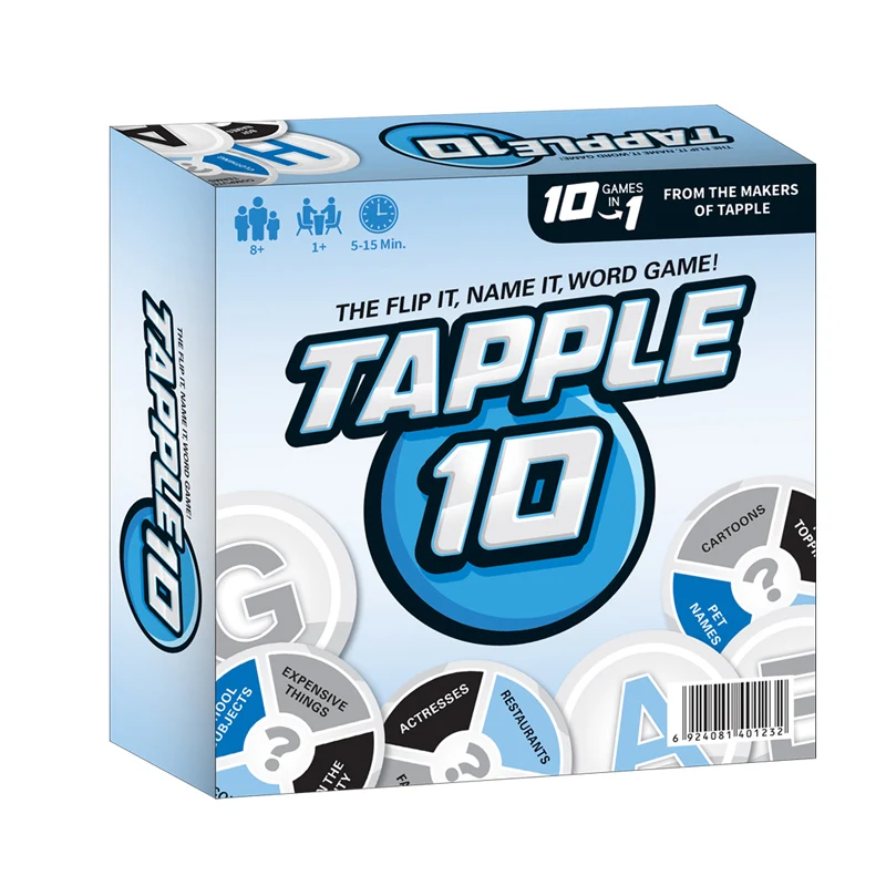 Tapple 10 and Spanish/German Tapple - 10 Classic and New Word Games in One Box | Hours of Fun and Learning for the Whole Family