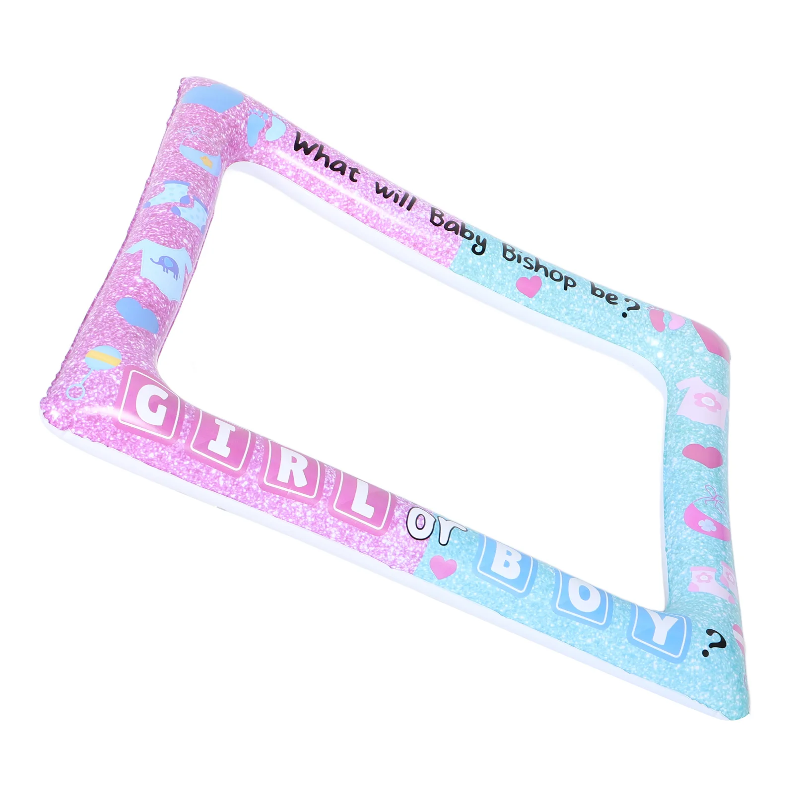 

s Inflatable Photo Frame for Baby Shower Gender Reveal Party Decorations Plastic Backdrop Props Photo Booth Accessories