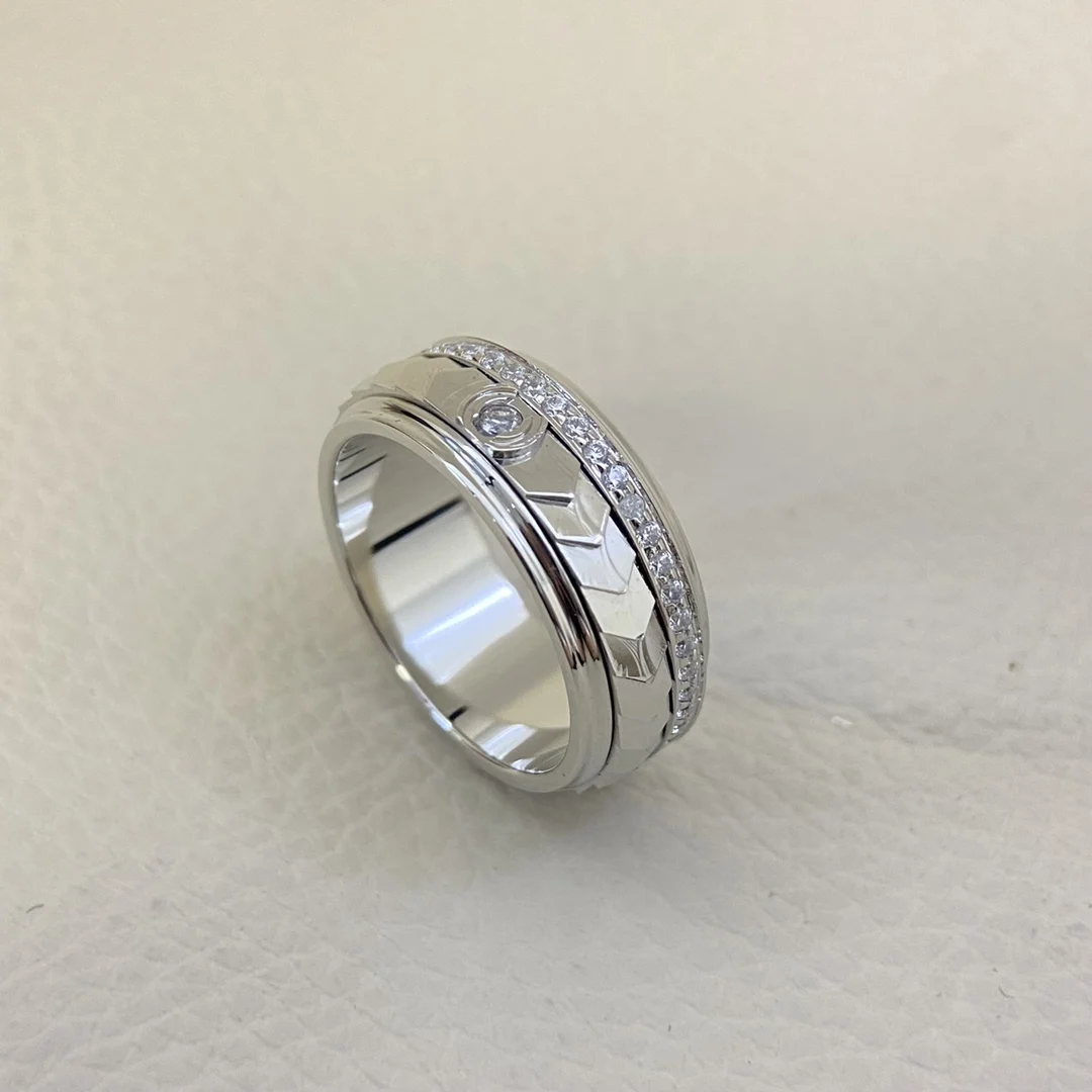 New Style 925 Sterling Silver Spinner Ring For Lovers Women And Men Fine Jewelry