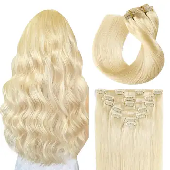 10 best sales Blonde Haarverlängerungen - №3
